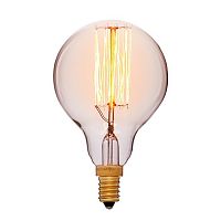 Лампа накаливания Ретро Sun Lumen Шар G45 F2 2200K 40Вт E14 2200К картинка 